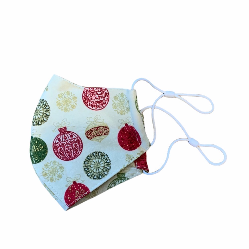 Handmade Face Mask Holiday Ornament Covid Flu Cold Protection